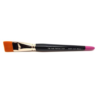 The Face Painting Shop Short 1 Inch Short Flat Brush The Face Painting Shop Short 1 Inch Short Flat Brush